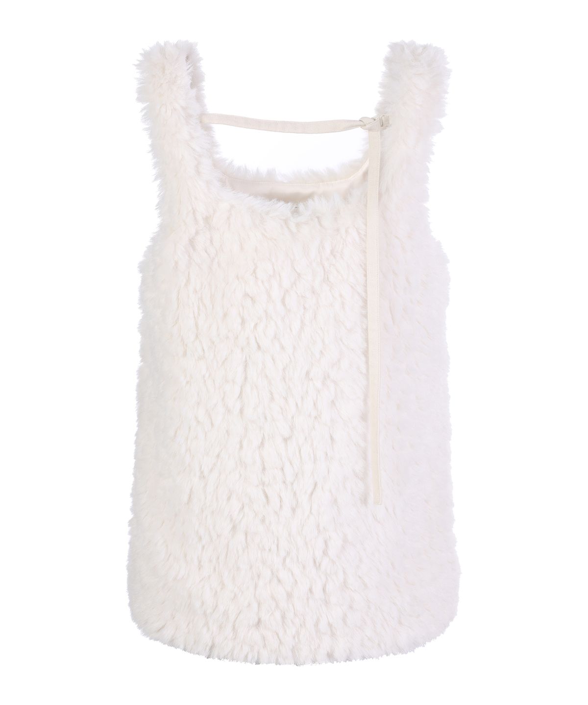 라라폭스(LALAFOX) FUR MINI DRESS WHITE BP4FO001