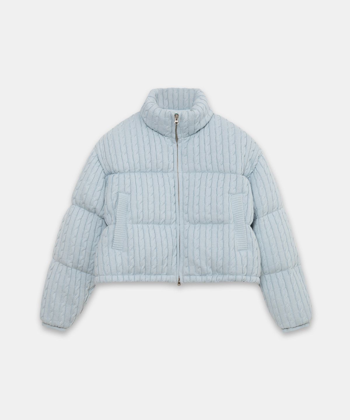카테고리9(CATEGORY9) KNIT PADDED JACKET_LIGHT BLUE