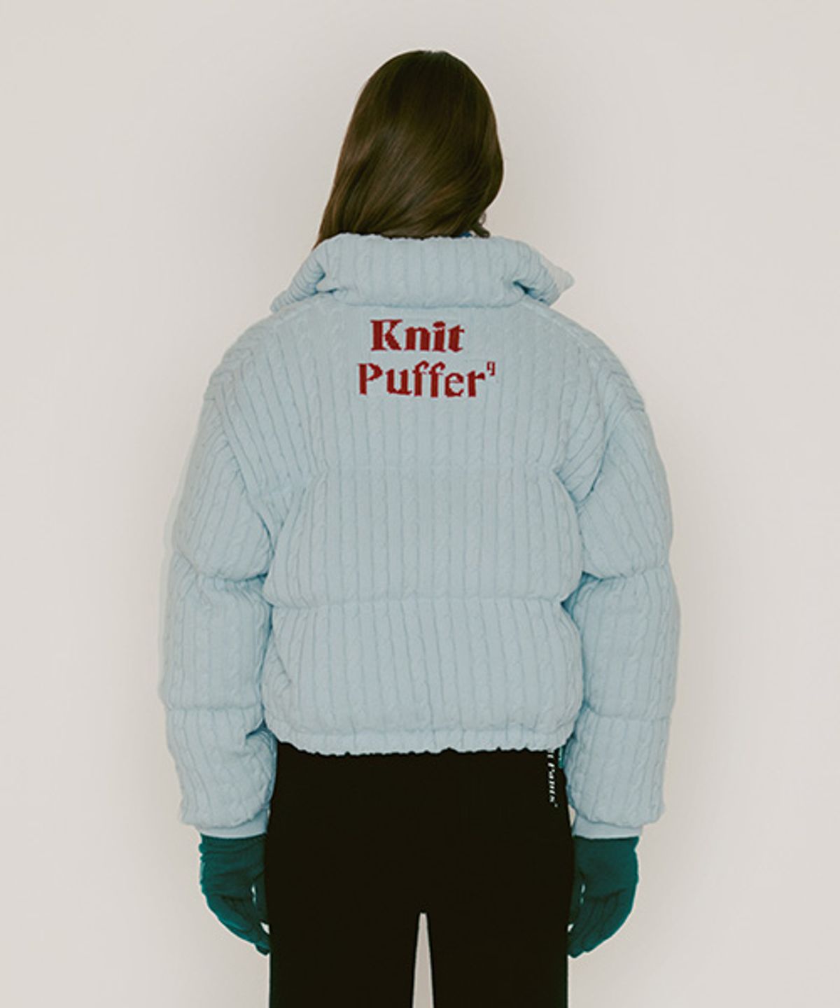 카테고리9(CATEGORY9) KNIT PADDED JACKET_LIGHT BLUE