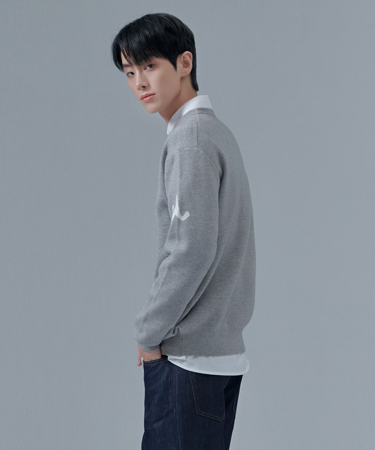 체이스컬트(CHASECULT) 남성 전판 레터링 스웨터-CFRK5213D0B
