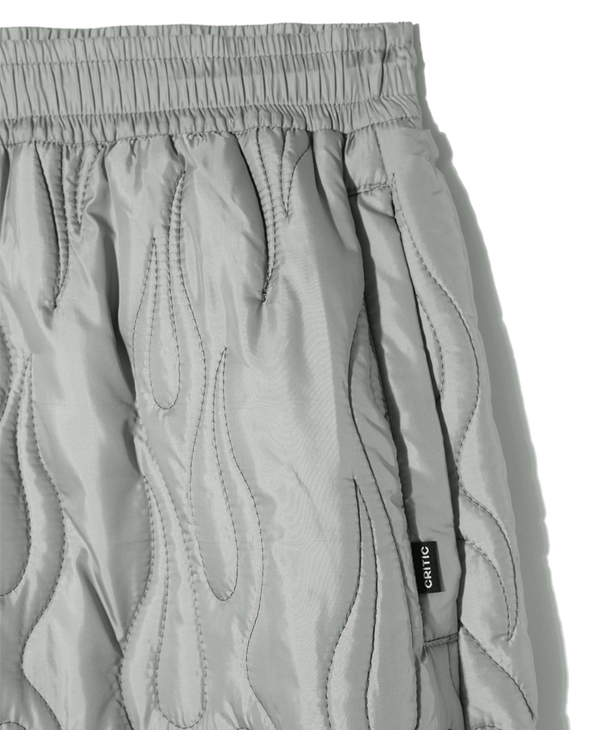 크리틱(CRITIC) FLAME QUILTING PANTS LIGHT GREY