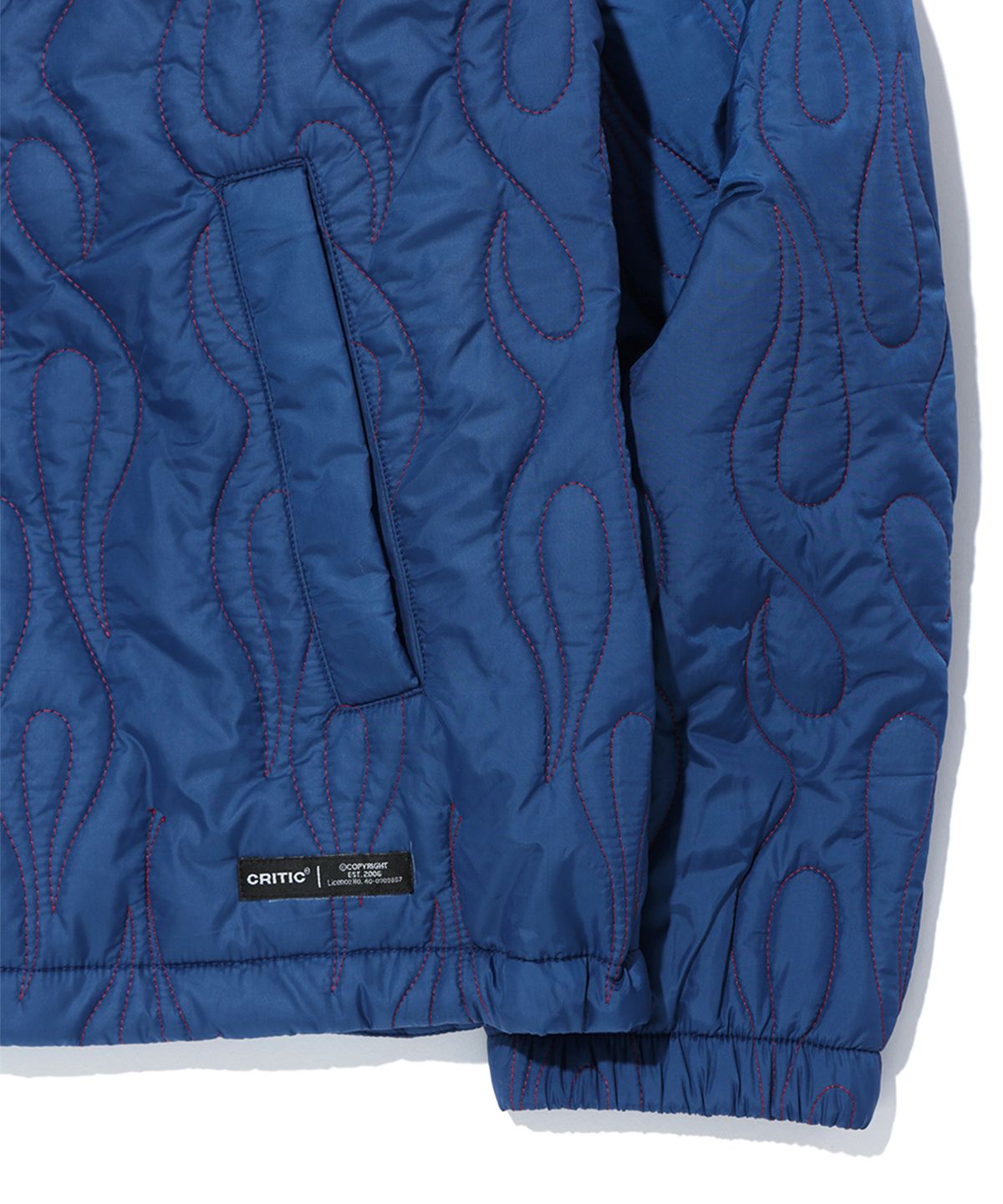 크리틱(CRITIC) FLAME QUILTING JUMPER NAVY
