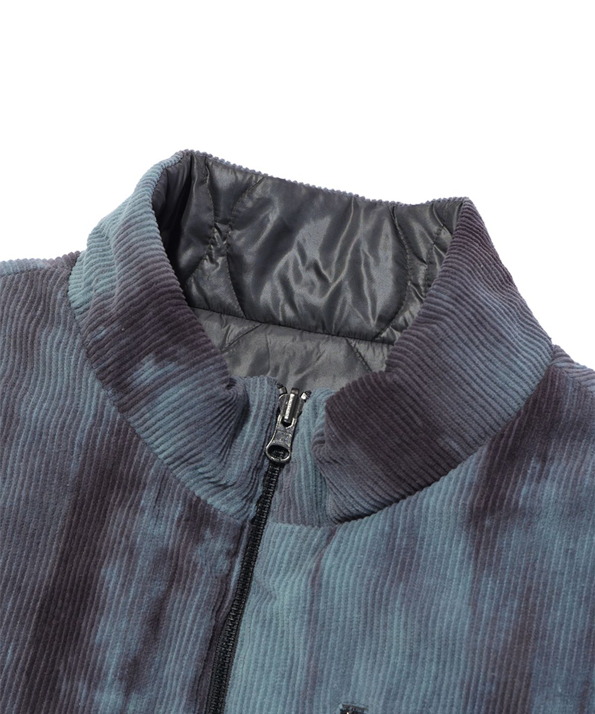 크리틱(CRITIC) DYEING CORDUROY REVERSIBLE PADDING VEST CHARCOAL