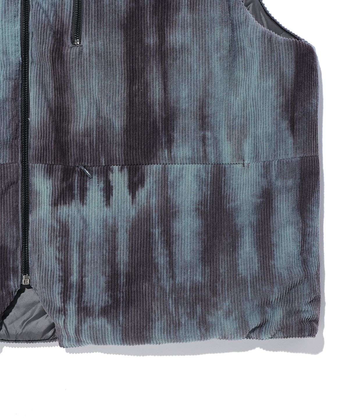 크리틱(CRITIC) DYEING CORDUROY REVERSIBLE PADDING VEST CHARCOAL