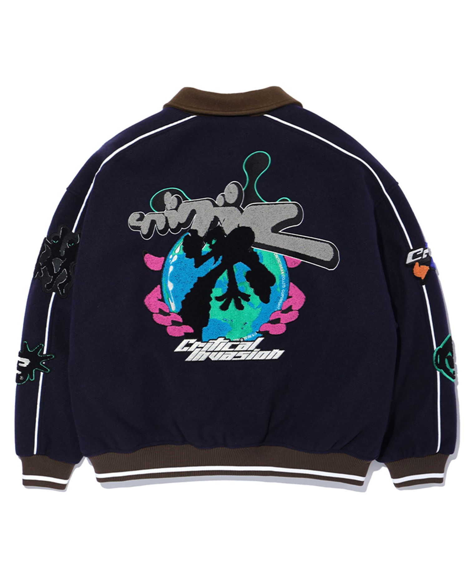 ★関税込★CRITIC★ALIEN COACHS VARSITY JACKET★ジャケット MUSINSA | CRITIC ALIEN COACHS VARSITY JACKET NAVY