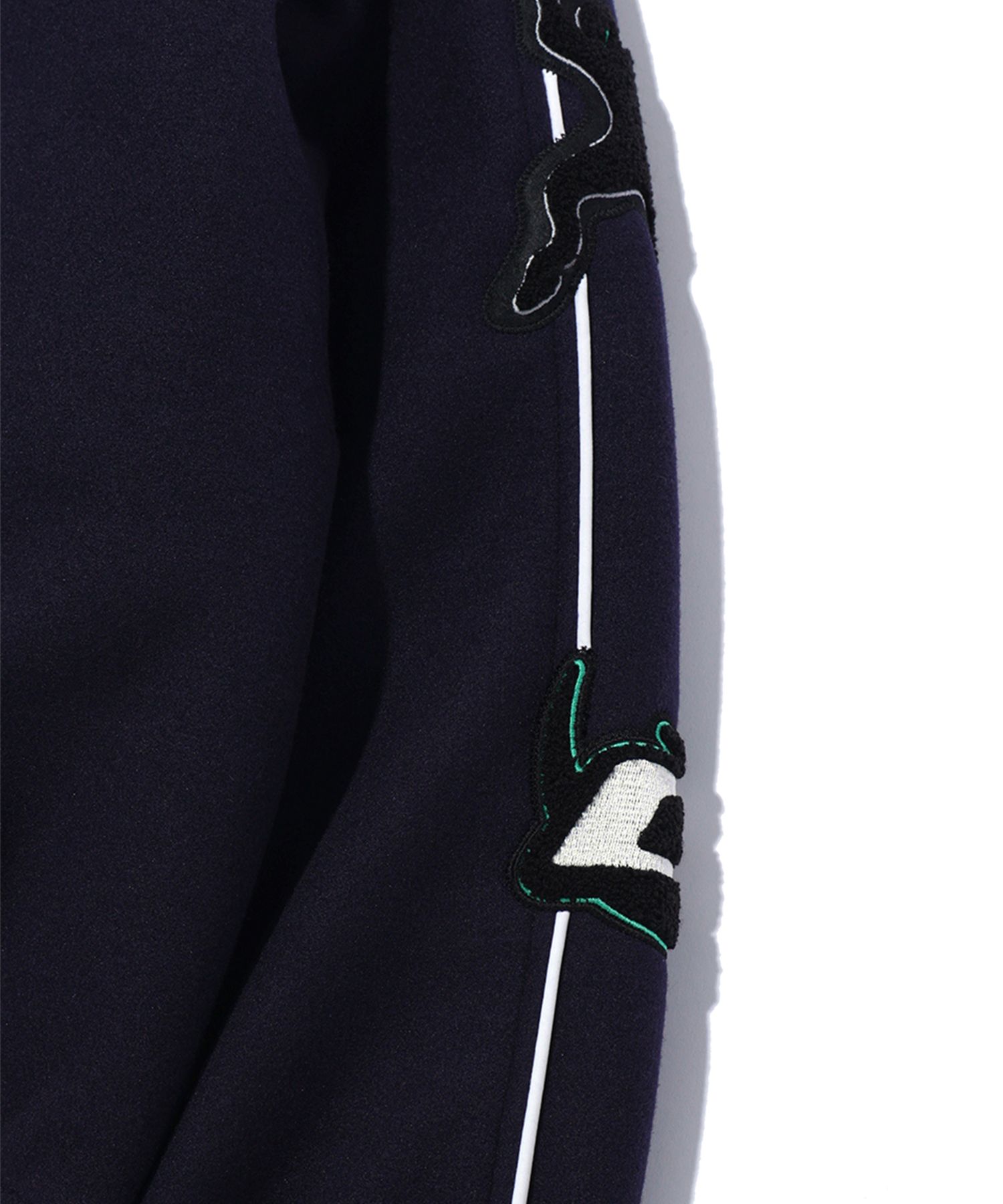 MUSINSA | CRITIC ALIEN COACHS VARSITY JACKET NAVY