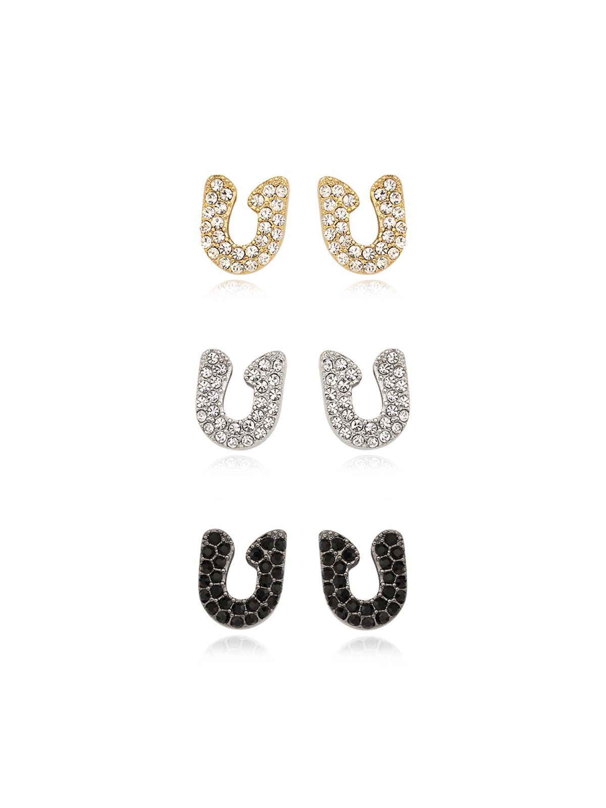 빈티지헐리우드(VINTAGE HOLLYWOOD) Crystal Clip Slice Earrings_VH239OEA007B