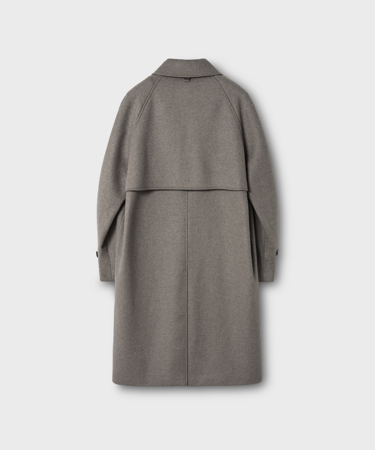 넌블랭크(NONBLANK) 발마칸 코트_MELANGE TAUPE