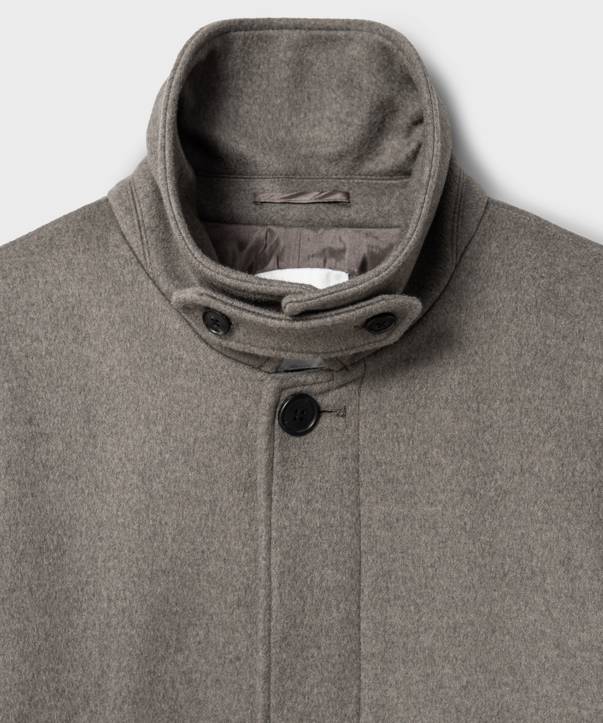 넌블랭크(NONBLANK) 발마칸 코트_MELANGE TAUPE