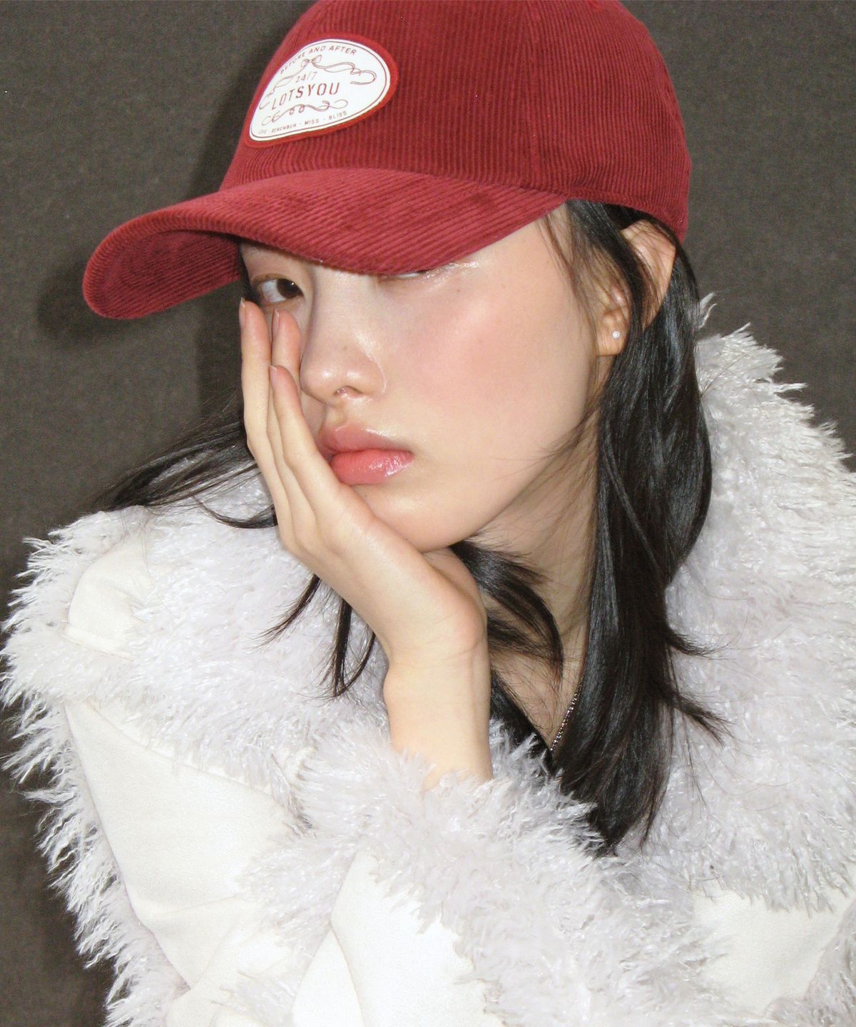 라츠유(LOTSYOU) Classic Corduroy Ball cap Red
