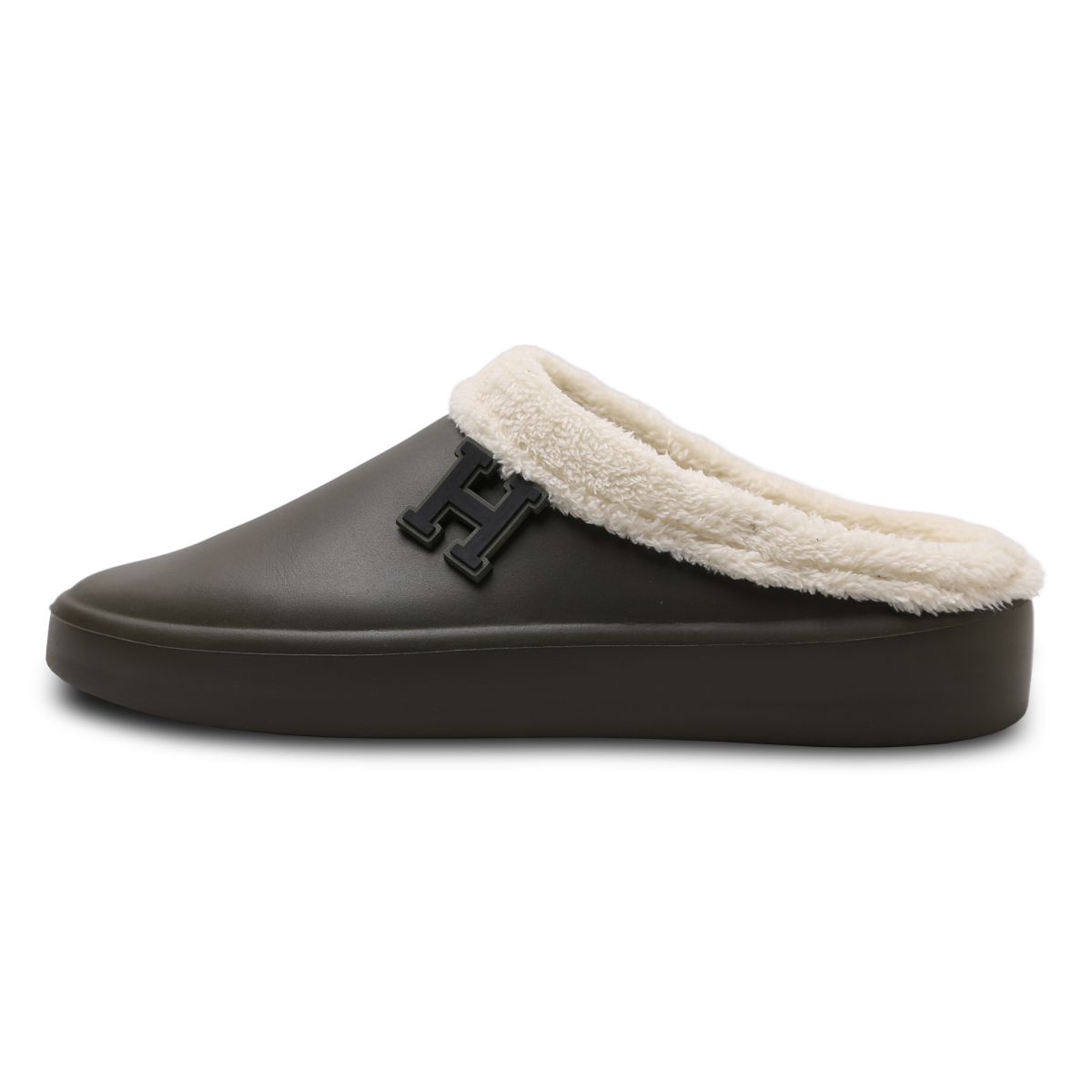 하버드 슈즈(HARVARD SHOES) 코지 남여공용 퍼 슬리퍼 블로퍼 카키