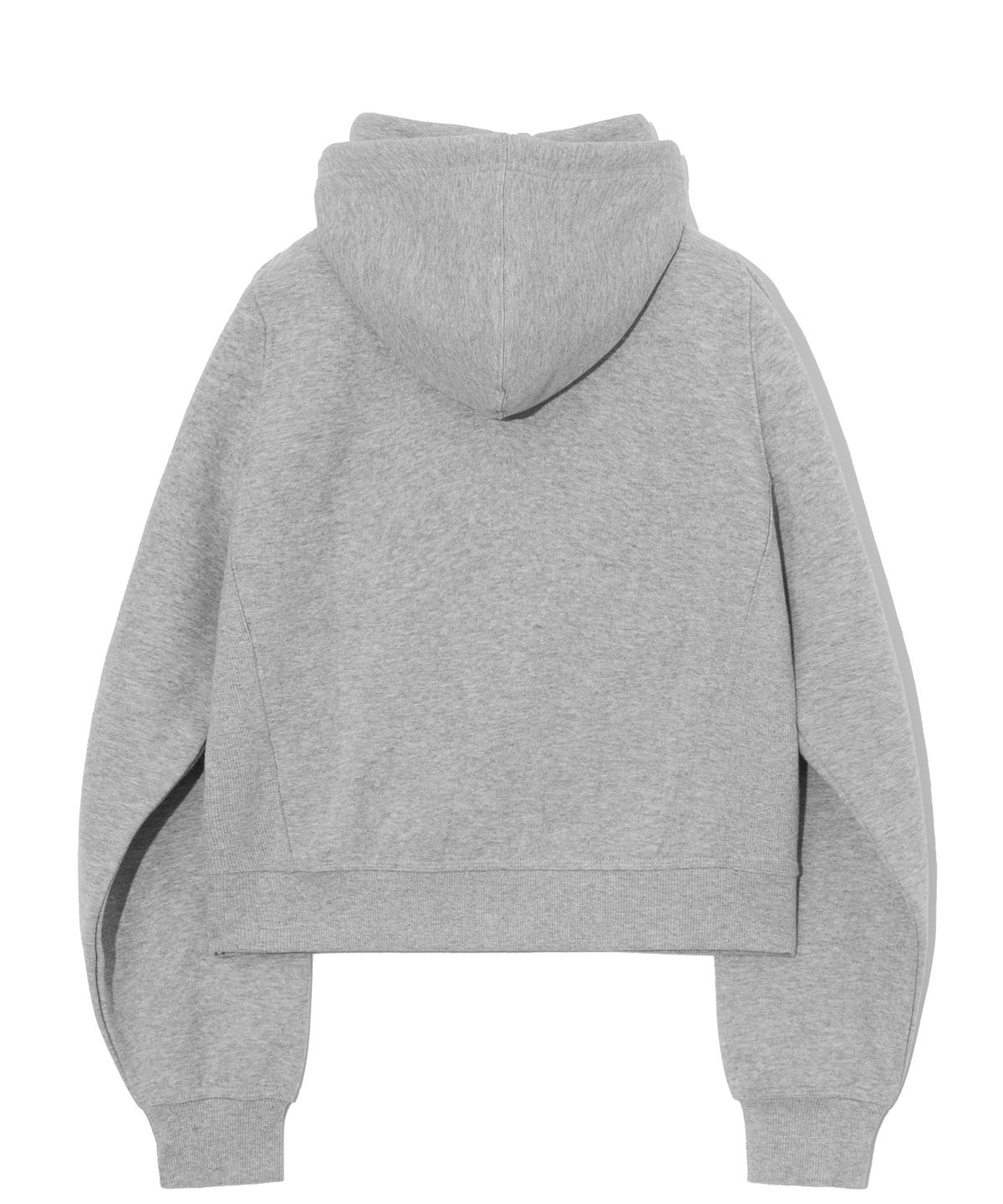 그루브라임(GROOVE RHYME) (기모) (W) HEART HOOD ZIP-UP (MELANGE GREY) [LRSWCTZ917M]