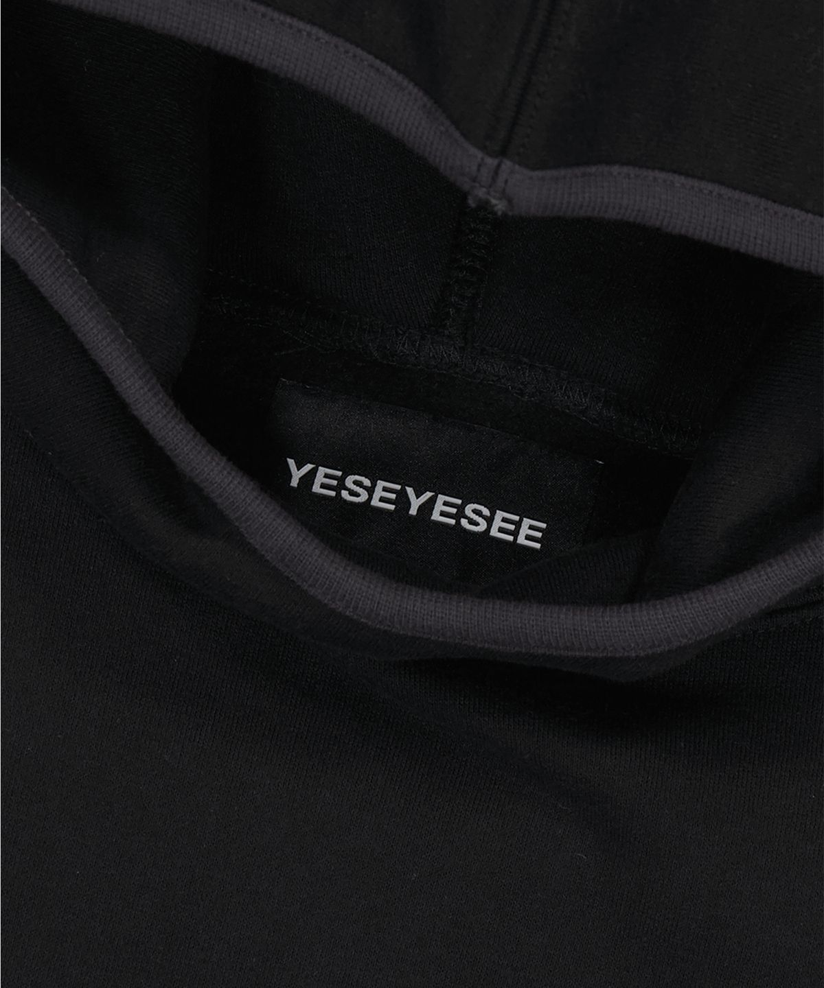 예스아이씨(YESEYESEE) Y.E.S Binding Hoodie Black