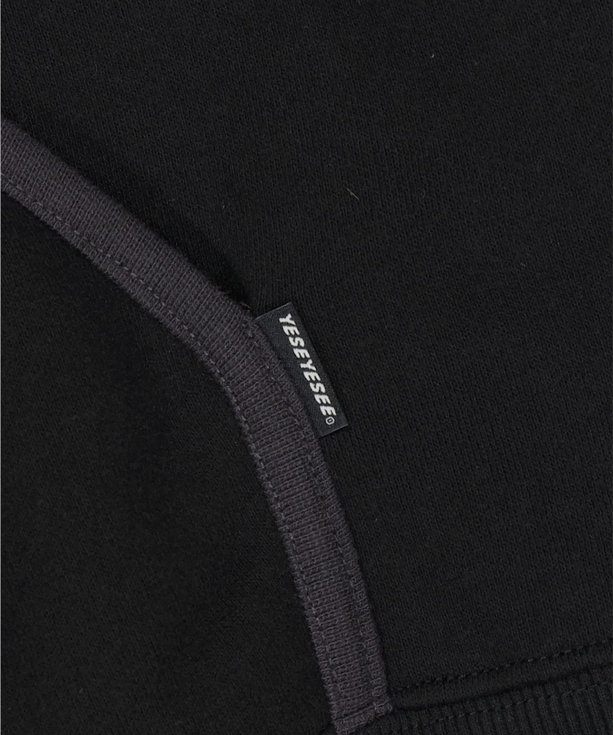 예스아이씨(YESEYESEE) Y.E.S Binding Hoodie Black