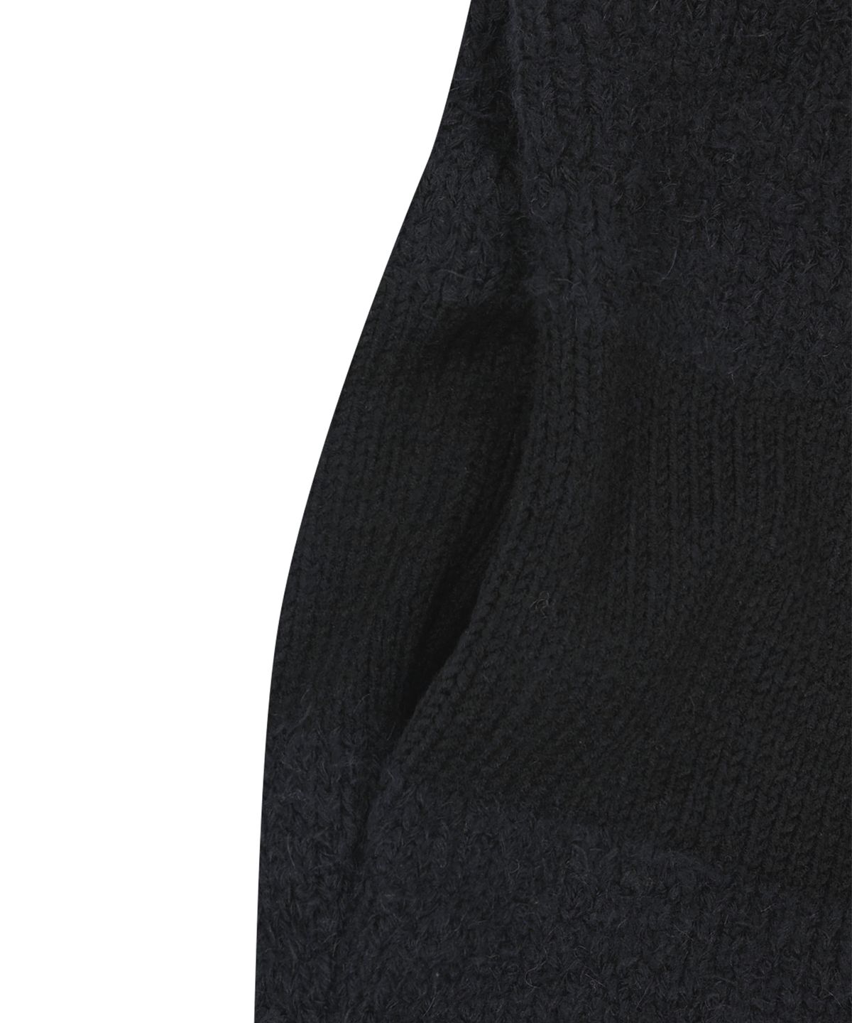 예스아이씨(YESEYESEE) Y.E.S Stripe Zip-up Knit Cardigan Black