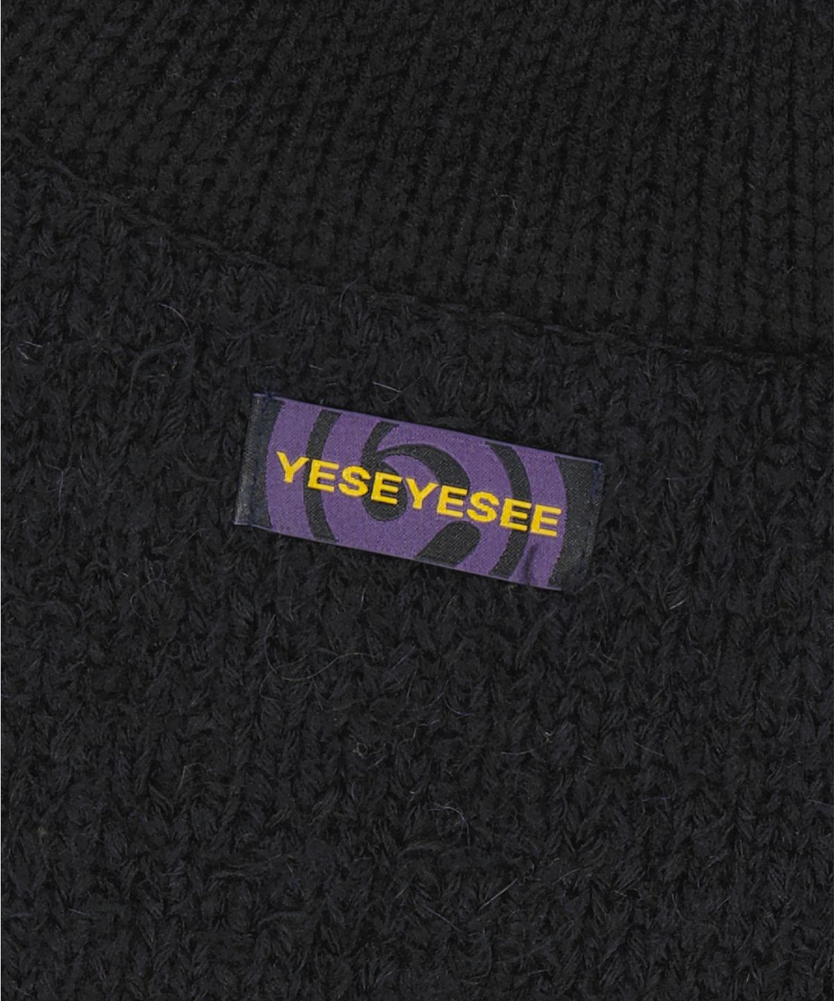 예스아이씨(YESEYESEE) Y.E.S Stripe Zip-up Knit Cardigan Black