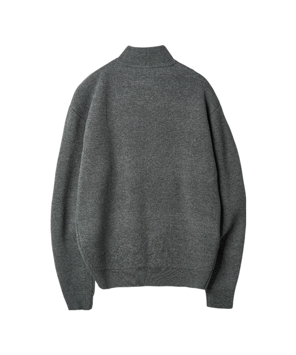 러프사이드(ROUGHSIDE) Mock Turtleneck Knit Charcoal