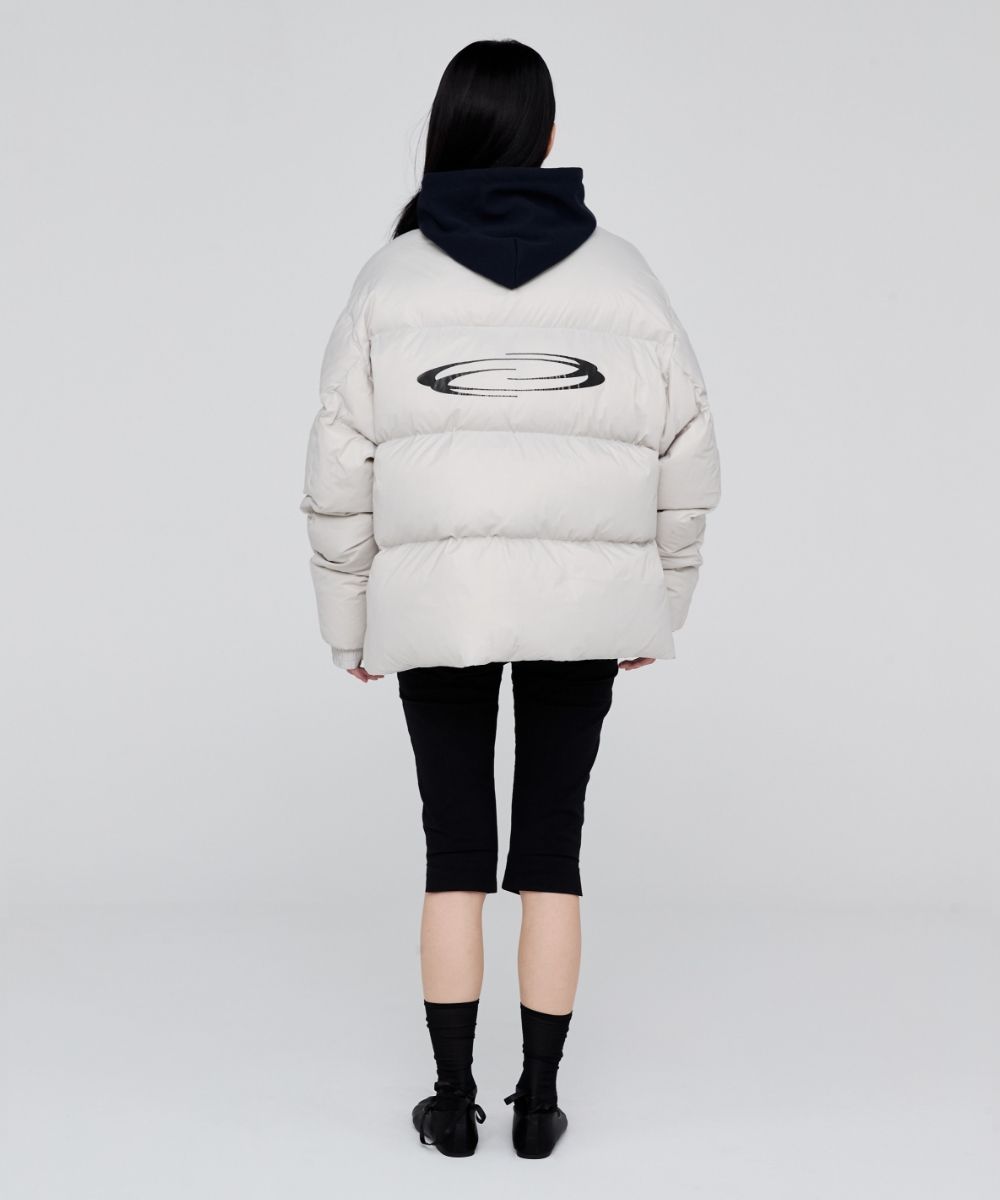 MUSINSA公式 | OPENING PROJECT Identity Down Jacket - Light Gray
