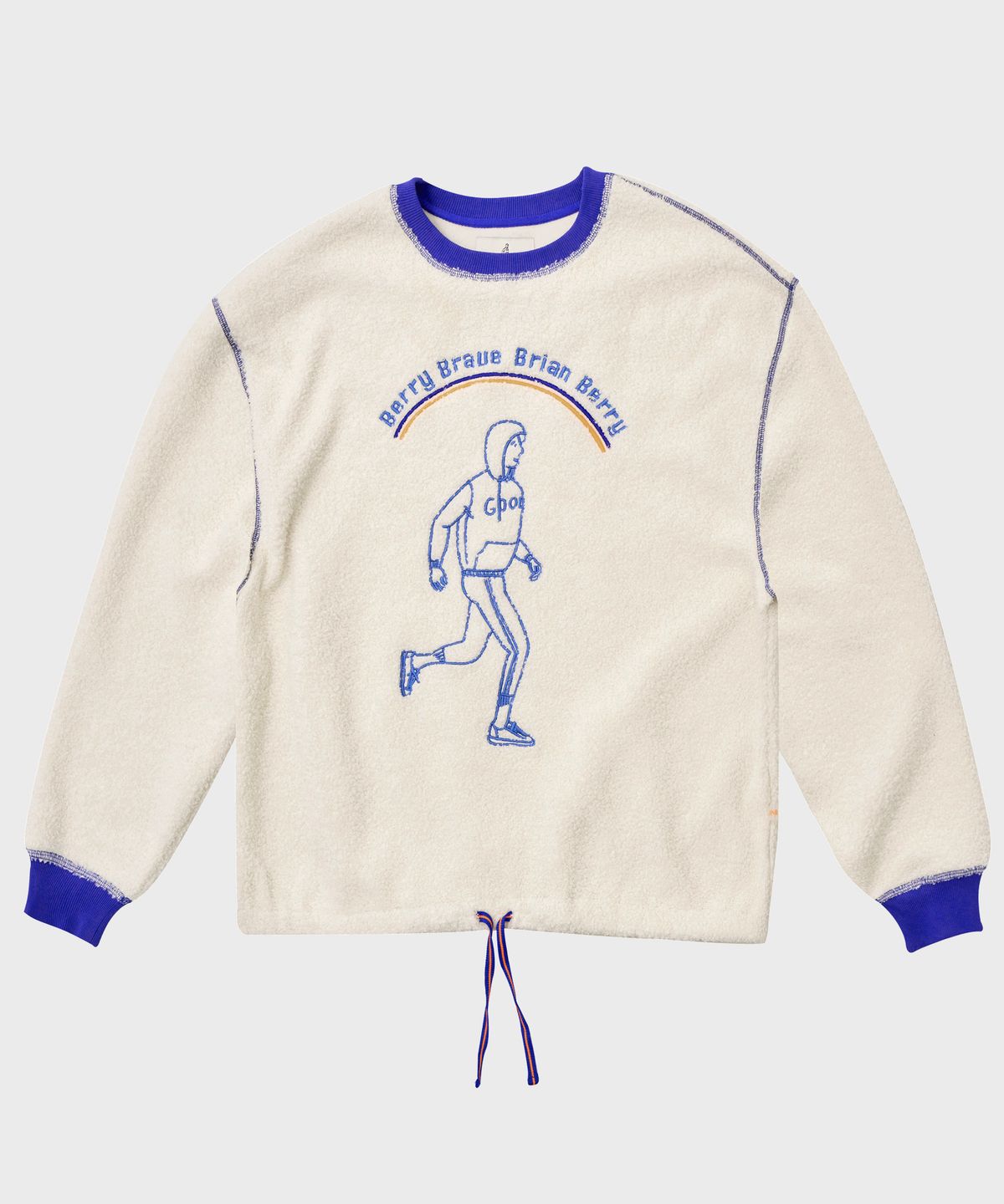 브라이언베리(BRIAN BERRY) BERRYMAN SIGNATURE SET-UP TEE_WHITE&BLUE
