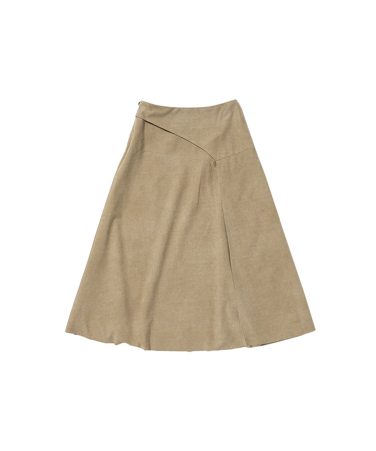 라츠유(LOTSYOU) Bella Suede Skirt Beige