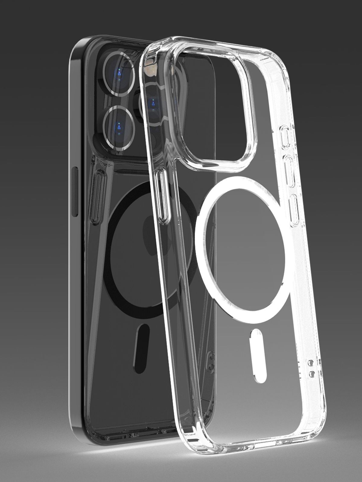 디자인스킨(DESIGNSKIN) 아이폰15_프로_프로맥스 피닉스 범퍼 맥세이프 케이스+강화유리+렌즈프로텍터 올인원보호세트