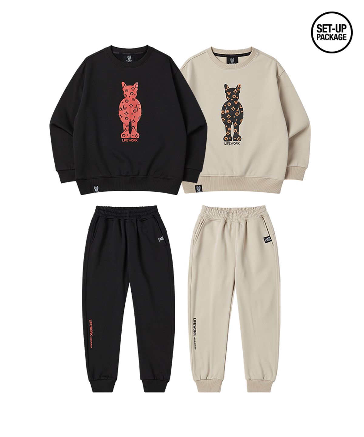 라이프워크 키즈(LIFEWORK KIDS) 키즈) 모노그램 피규어 셋업