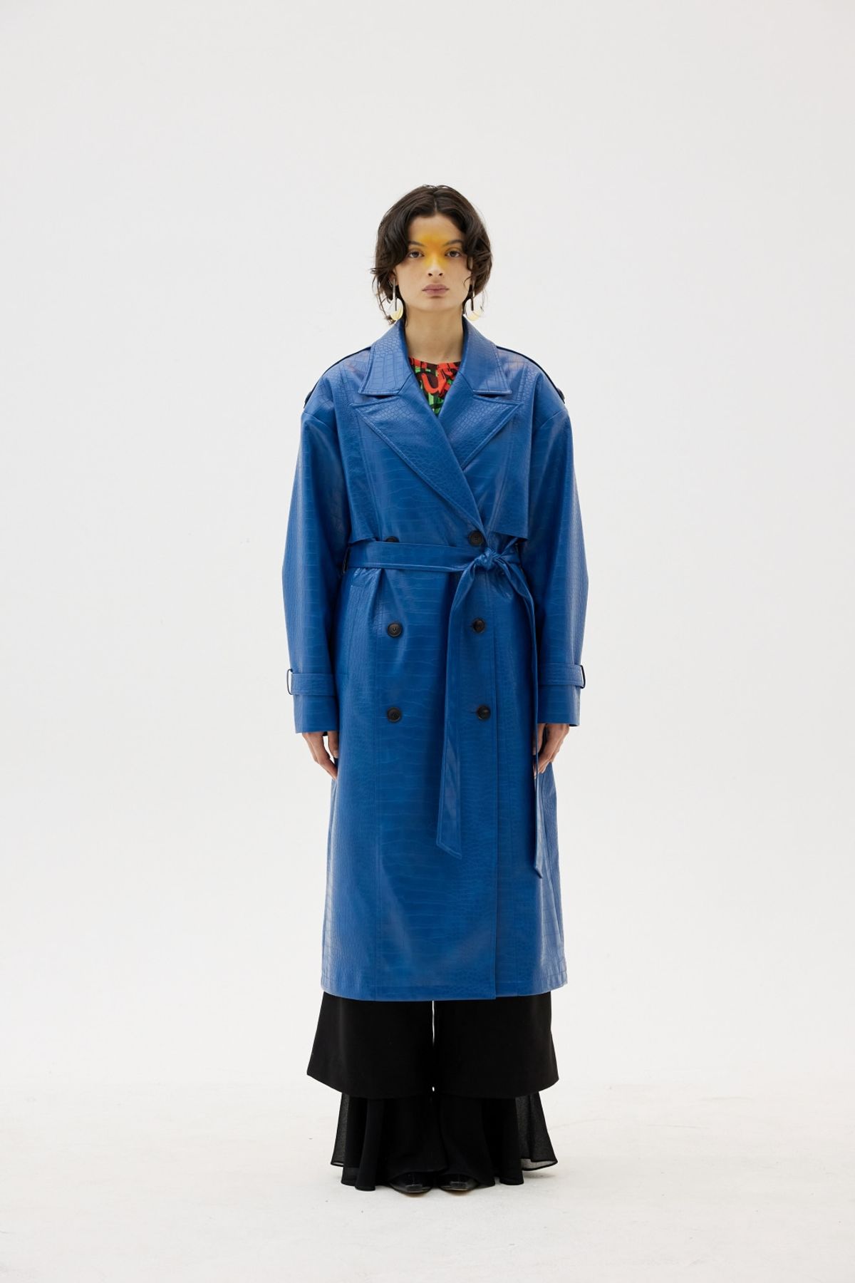 그리디어스(GREEDILOUS) Tyed Waist Leather Trench