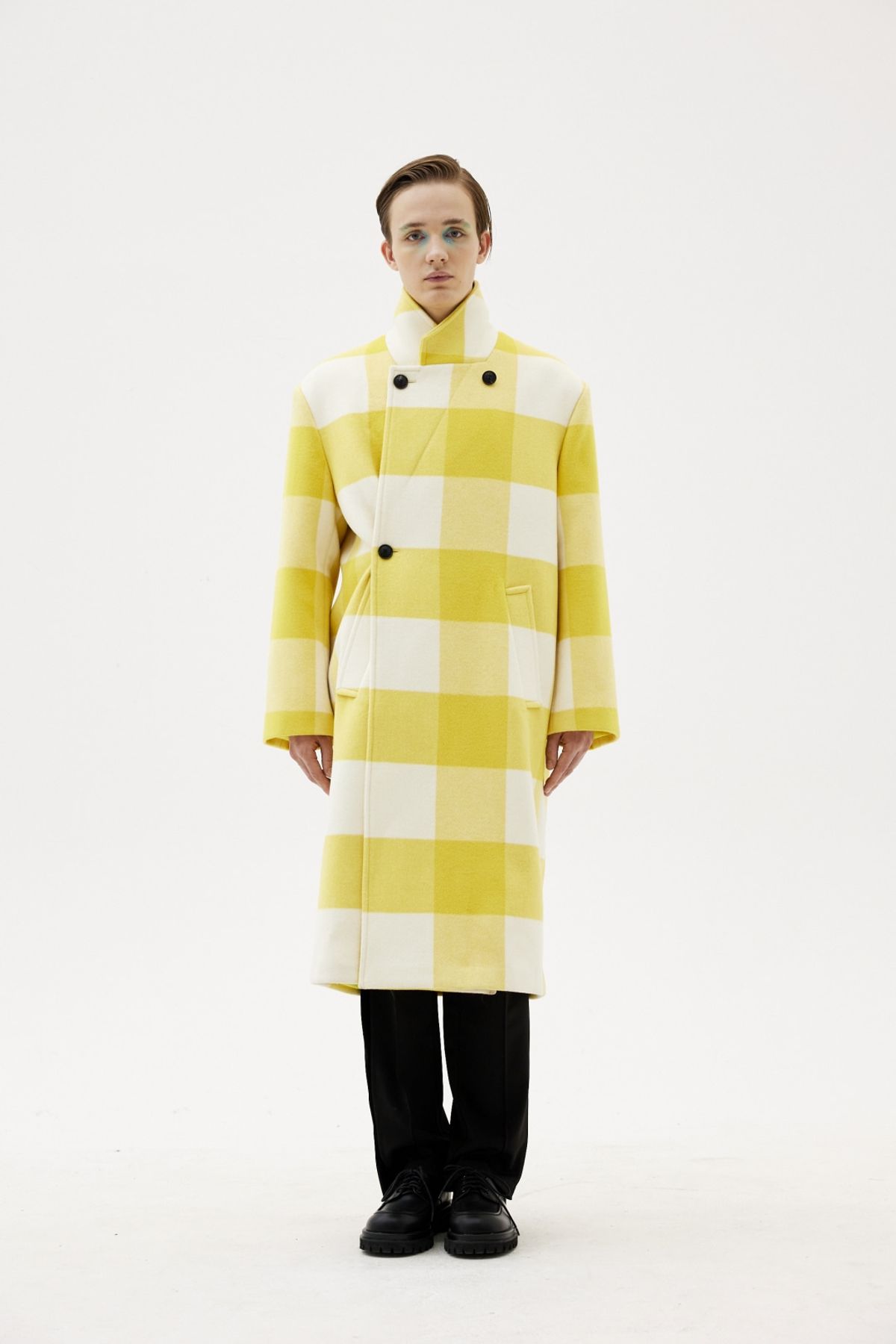 그리디어스(GREEDILOUS) High Collar Focus Wool Trench