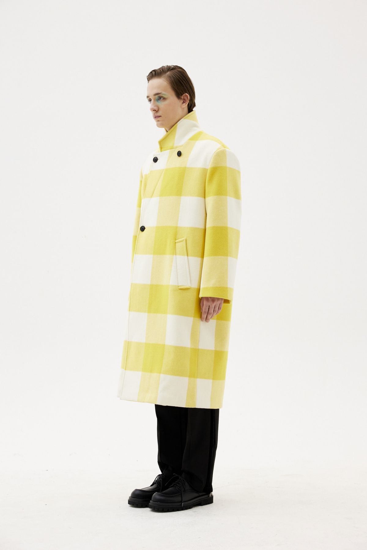 그리디어스(GREEDILOUS) High Collar Focus Wool Trench
