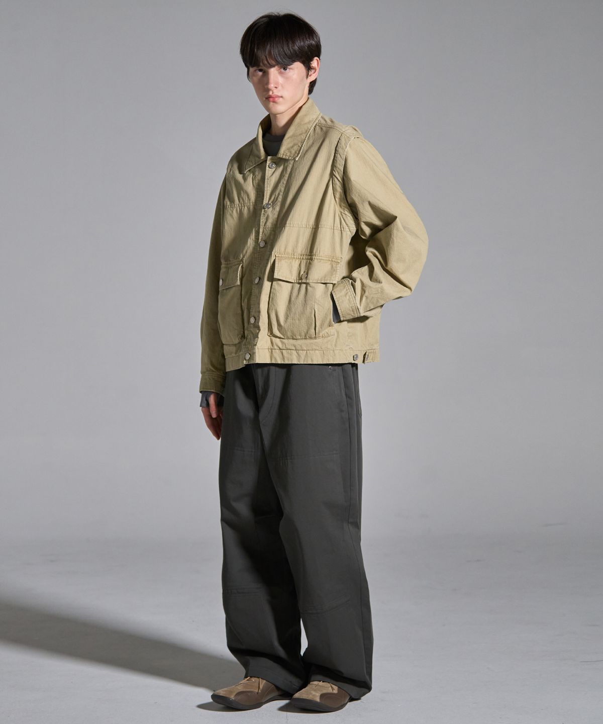 노운(NOUN) detachable vintage jacket (beige)