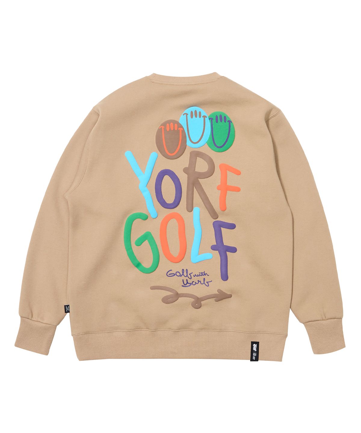 욜프(YORF) YORF AW TAG CREWNECK BROWN