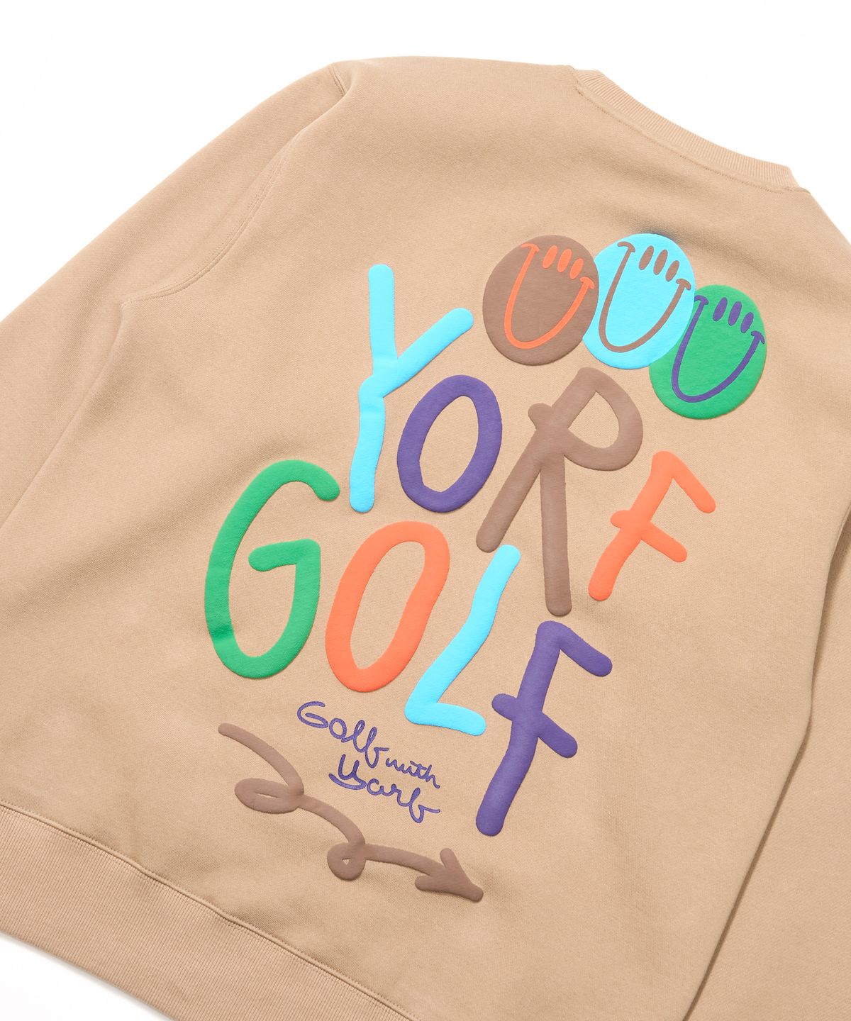 욜프(YORF) YORF AW TAG CREWNECK BROWN