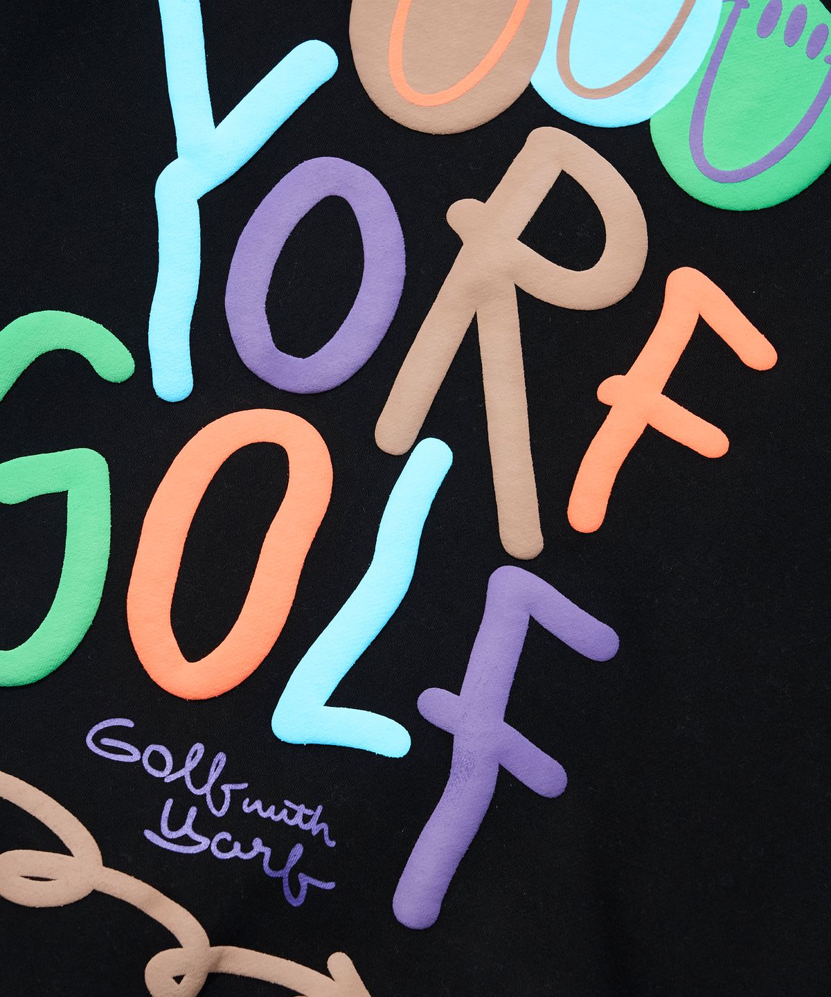 욜프(YORF) YORF AW TAG CREWNECK BLACK
