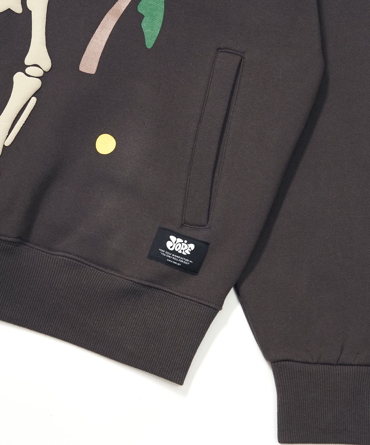 욜프(YORF) YORF AW SKULL HOOD CHARCOAL