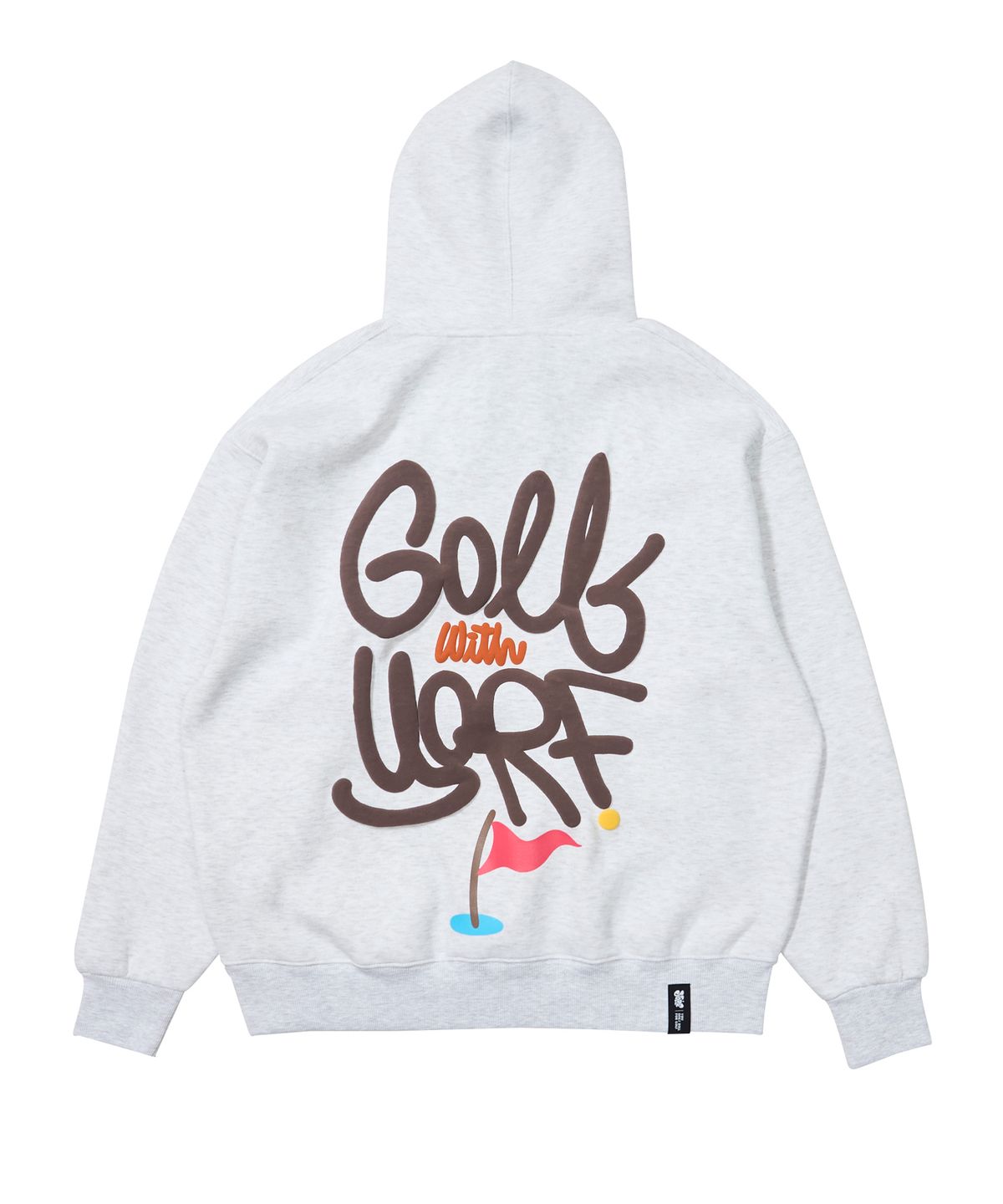 욜프(YORF) YORF AW SKULL HOOD WHITE MELANGE