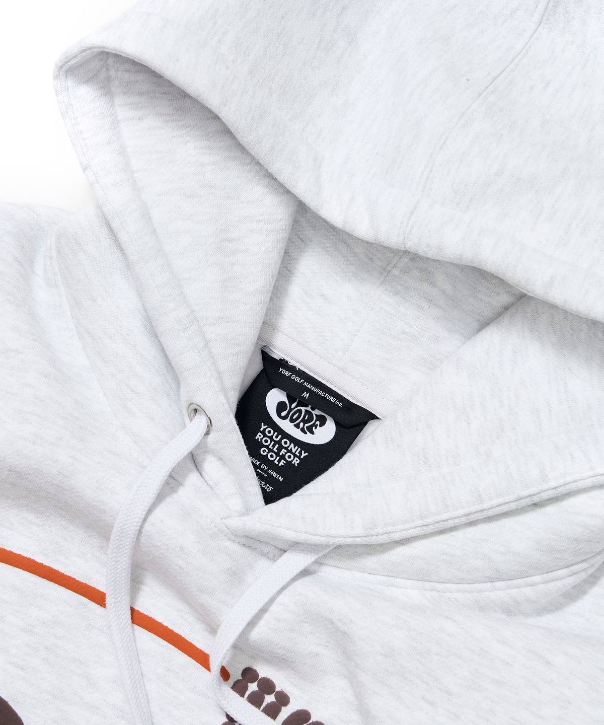 욜프(YORF) YORF AW SKULL HOOD WHITE MELANGE