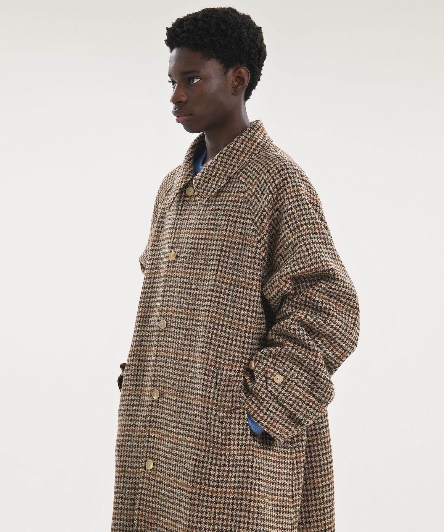 MUSINSA | BROWNYARD 23FW Reversible Balmacaan Coat, Beige