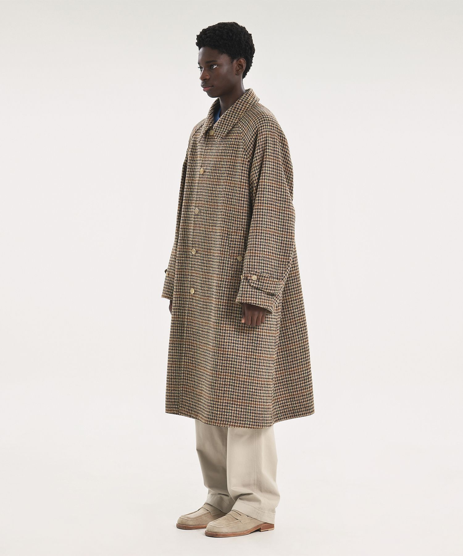 MUSINSA | BROWNYARD 23FW Reversible Balmacaan Coat, Beige