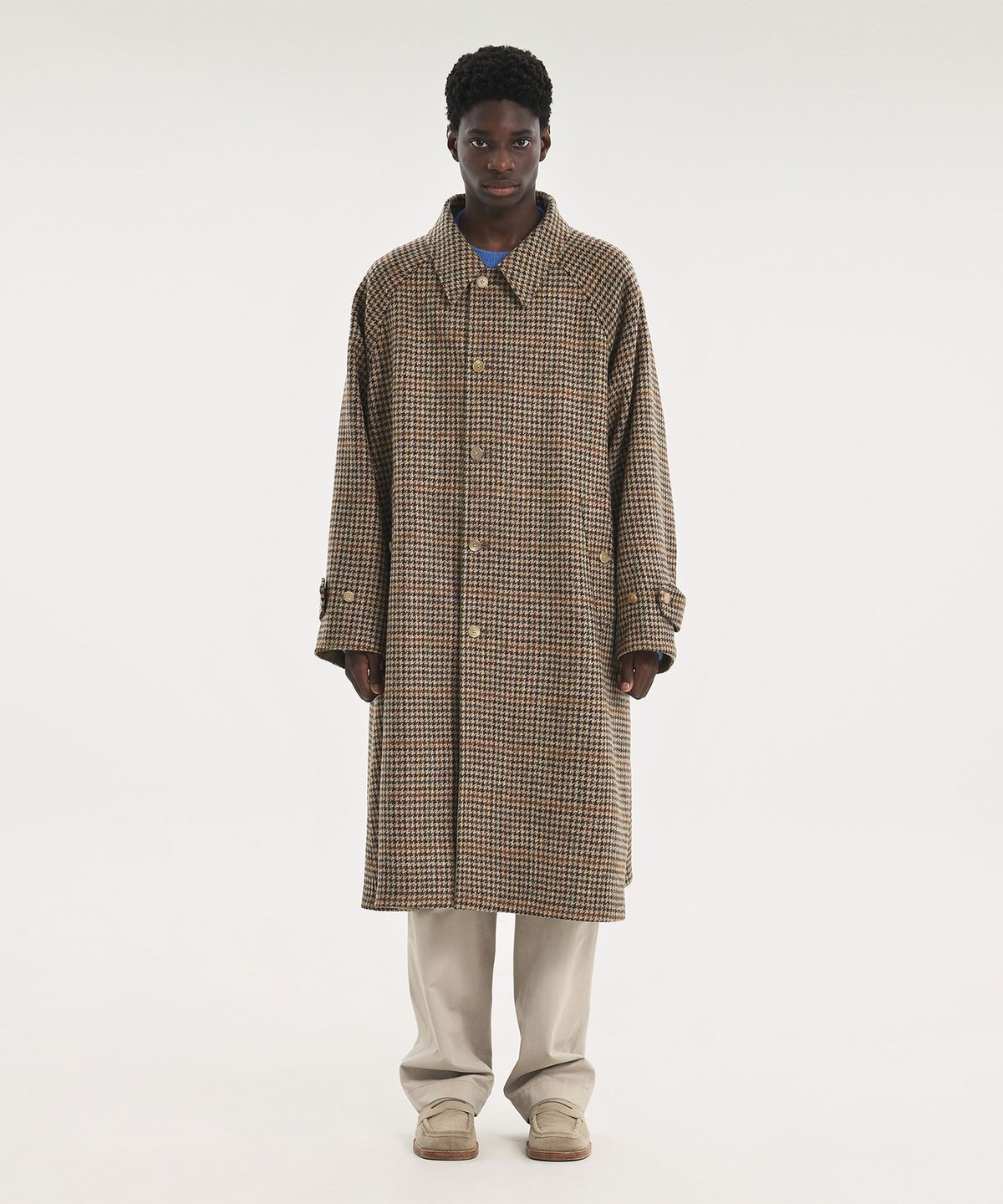 브라운야드(BROWNYARD) 23FW 리버서블 발마칸 코트, 베이지