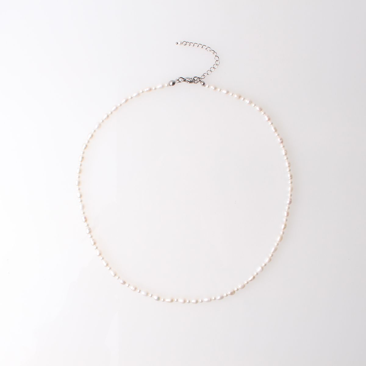 비엔베투(Bien Vetu) 4mm 담수 진주 핵진주 레이어드 목걸이