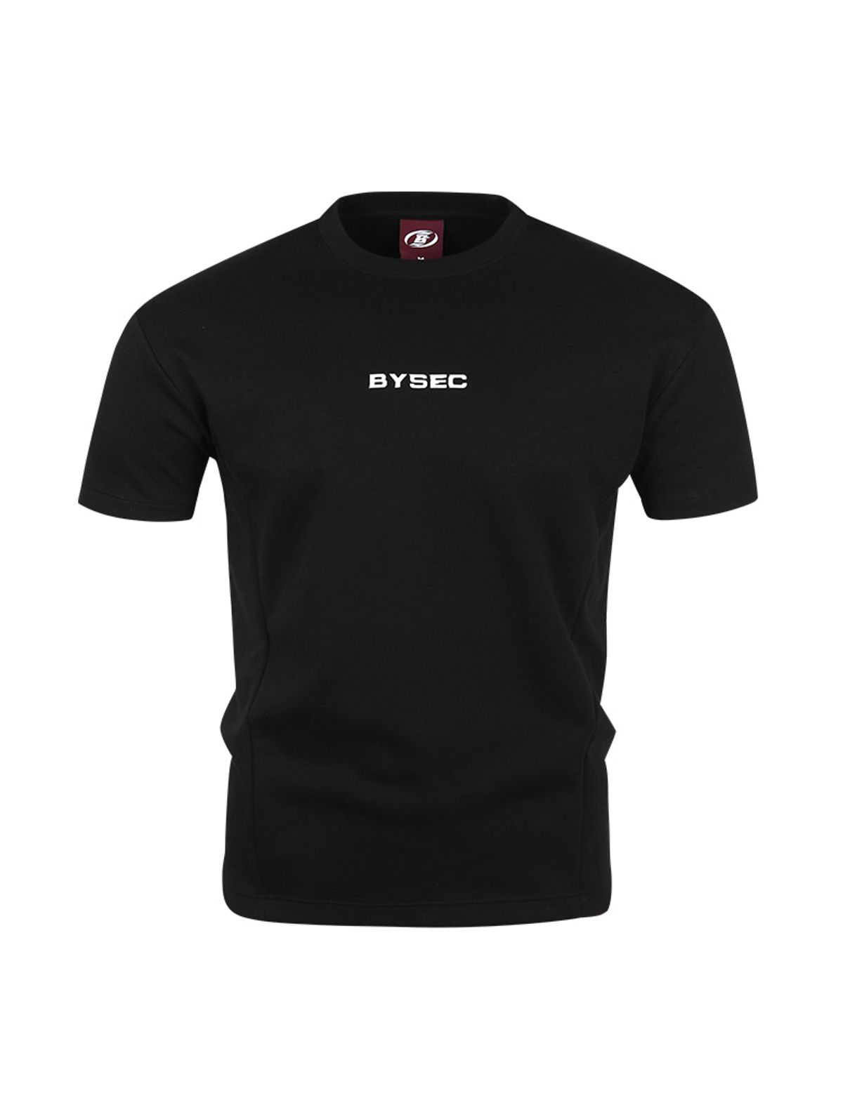 바이젝(BYSEC) 퍼펙트 특양면 스몰로고 머슬핏 반팔 티셔츠_2Color