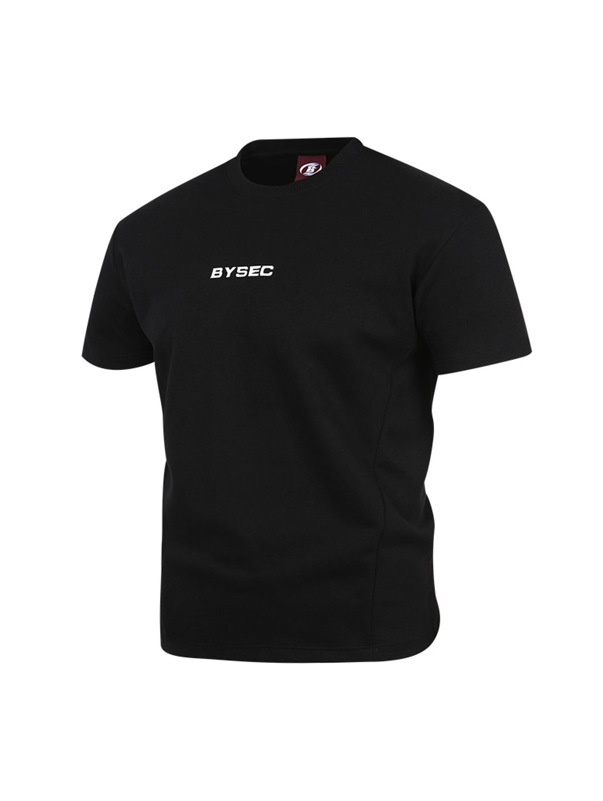 바이젝(BYSEC) 퍼펙트 특양면 스몰로고 머슬핏 반팔 티셔츠_2Color