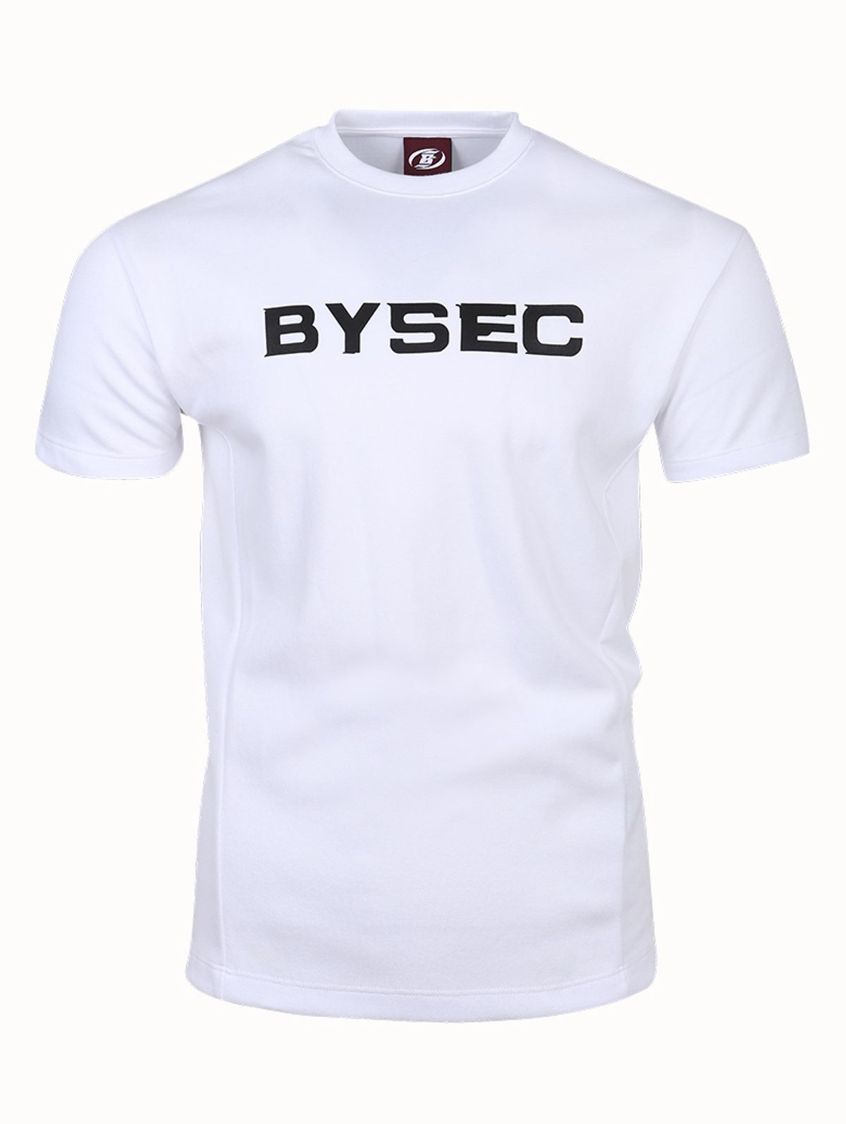 바이젝(BYSEC) 퍼펙트 특양면 빅로고 머슬핏 반팔 티셔츠_2Color