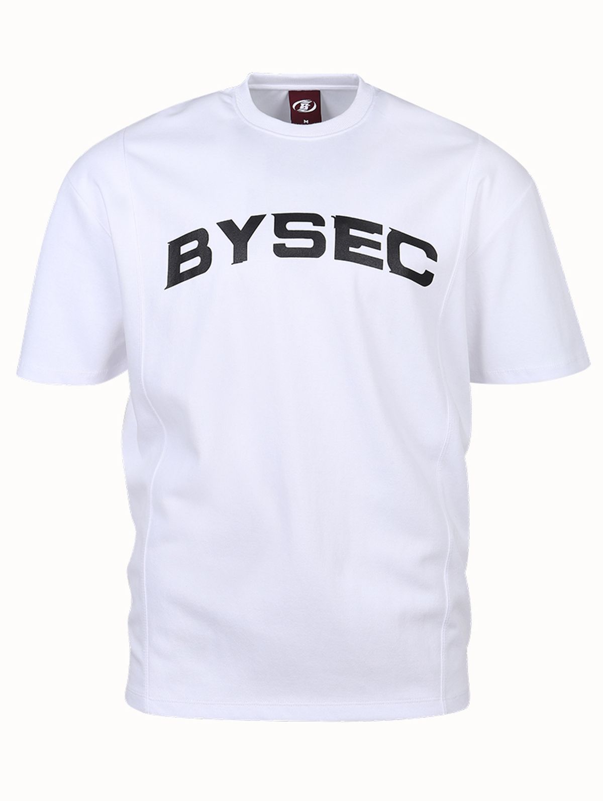 바이젝(BYSEC) 퍼펙트 특양면 빅로고 오버핏 반팔 티셔츠_2Color