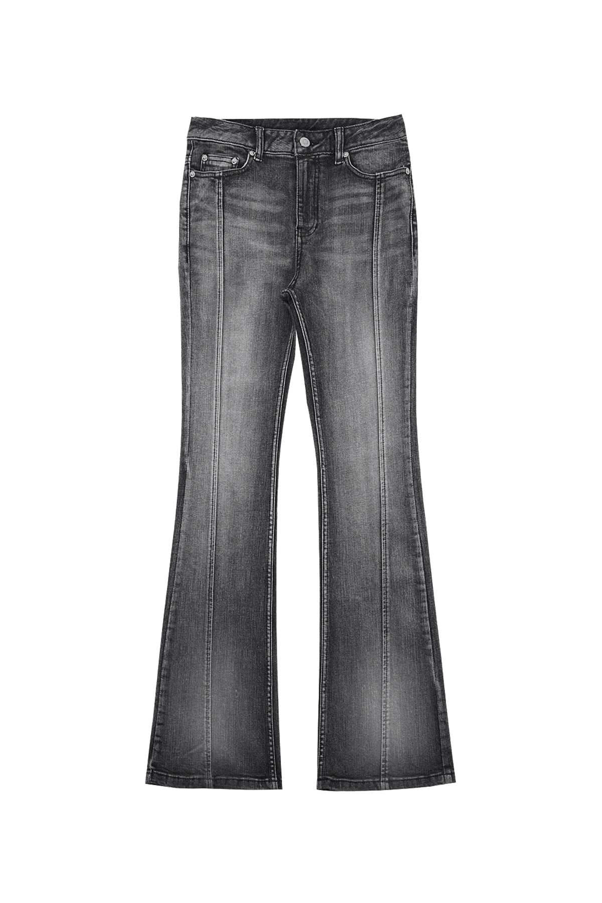 달링유어배드(DARLING, YOU'RE BAD) ROSE BOOTS CUT DENIM # BLACK