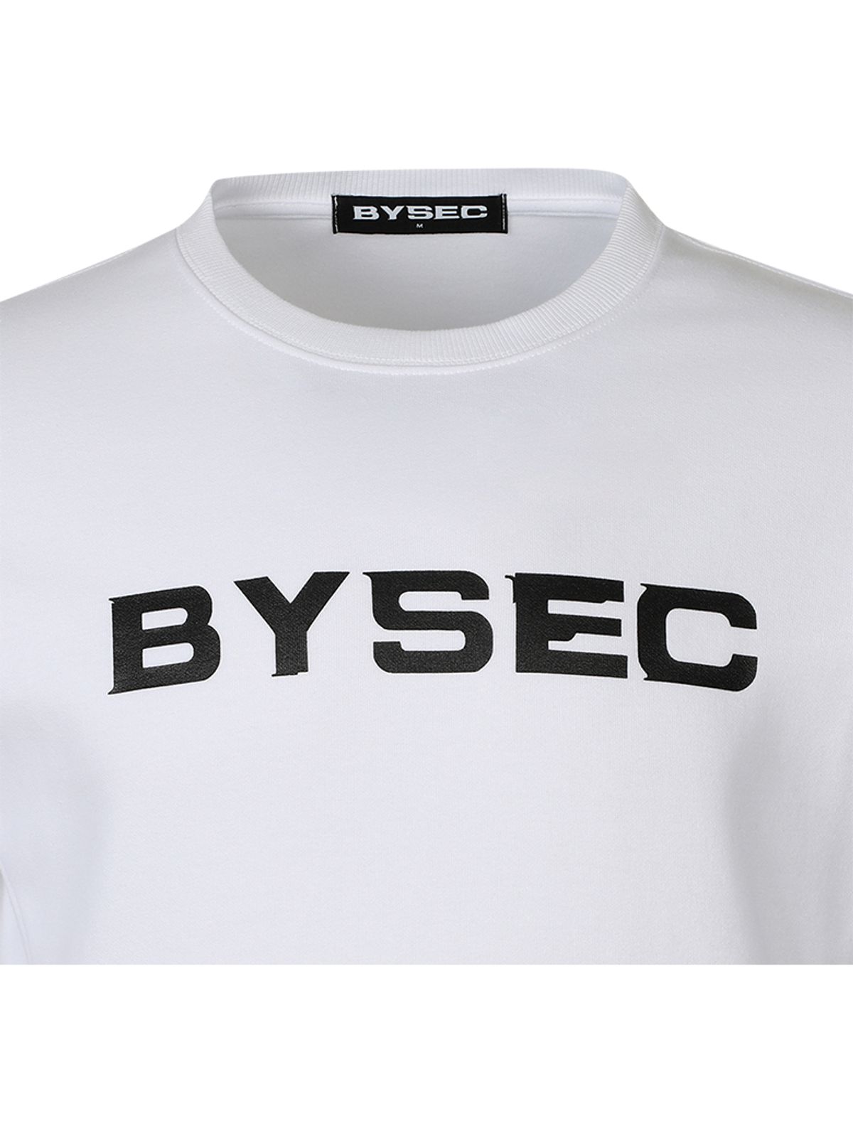바이젝(BYSEC) 퍼펙트 특양면 로고 머슬핏 긴팔 티셔츠_2Color