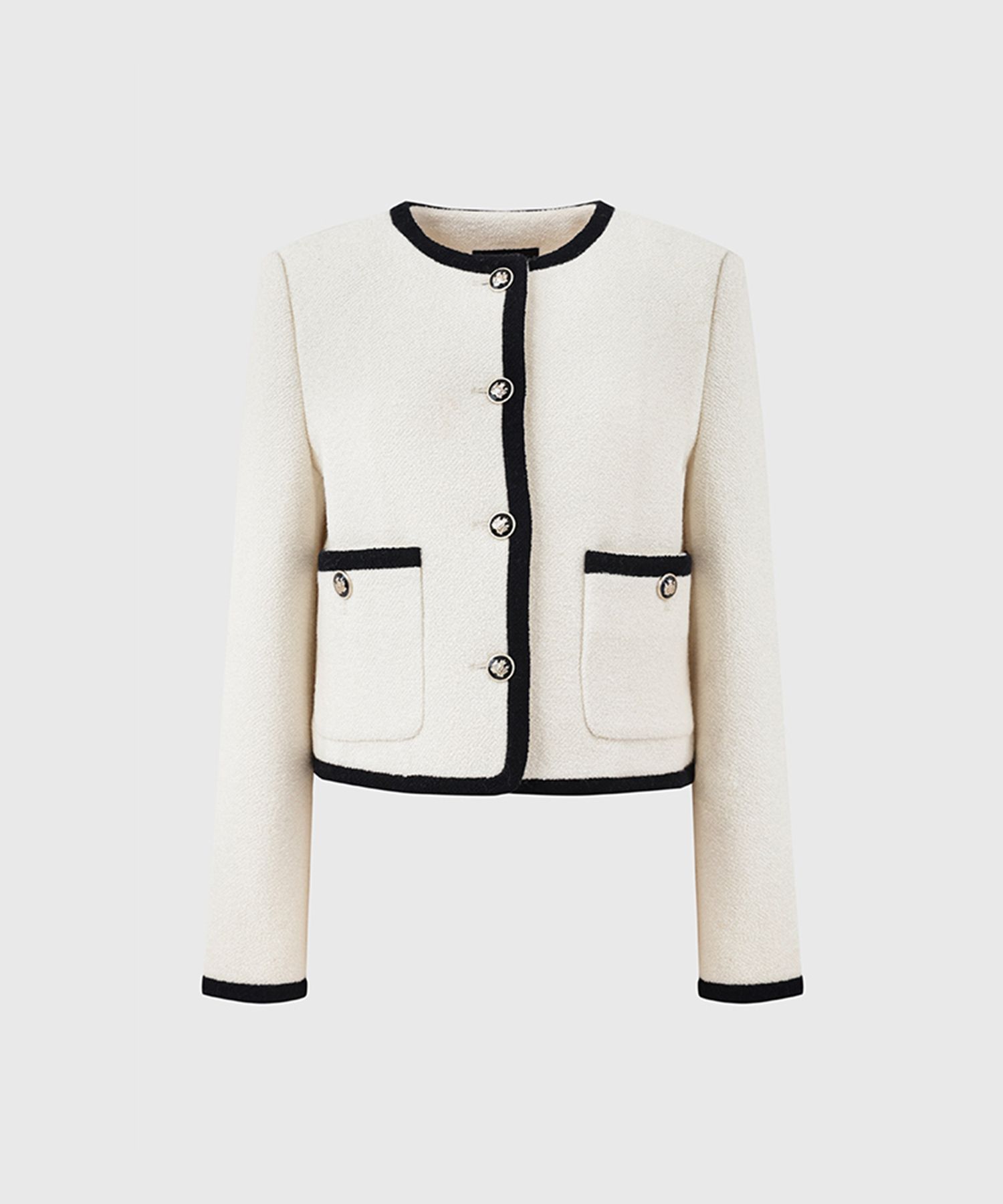 韓国ブランド【LOOKAST】 HERA COMBI TWEEDJACKET MUSINSA | LOOKAST HERA COMBI TWEED JACKET - IVORY