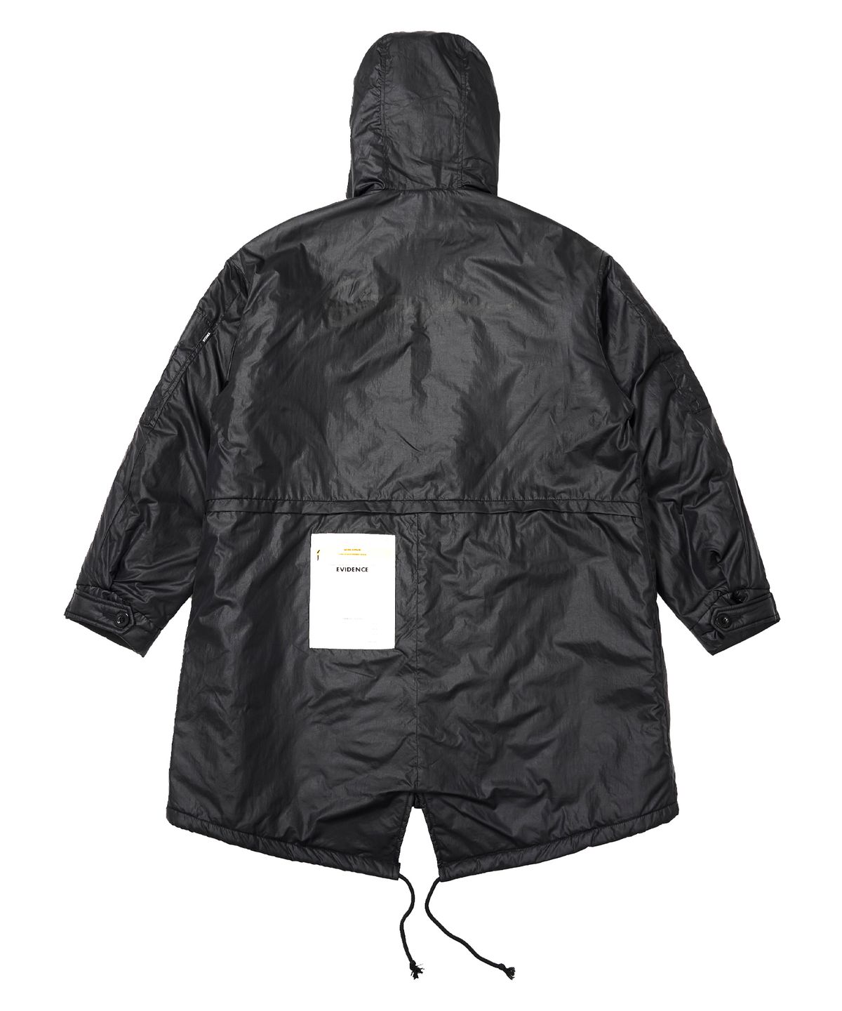 스티그마(STIGMA) ZIPPER OVERSIZED FISHTAIL PARKA BLACK