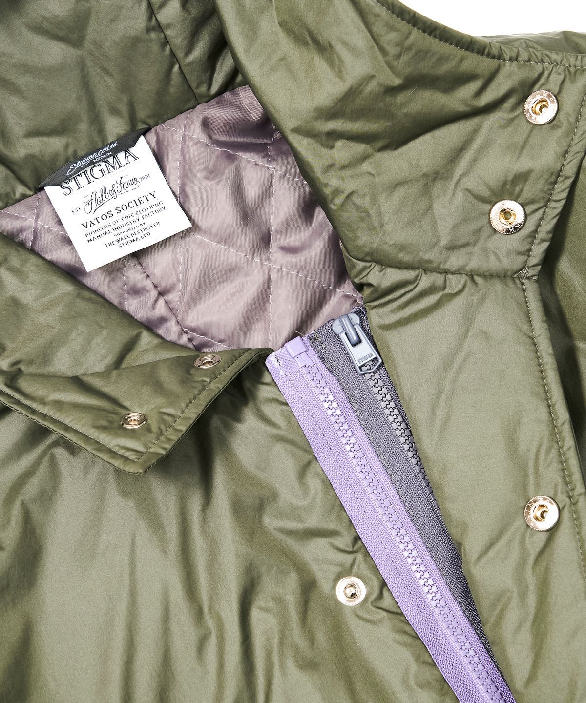 스티그마(STIGMA) ZIPPER OVERSIZED FISHTAIL PARKA KHAKI