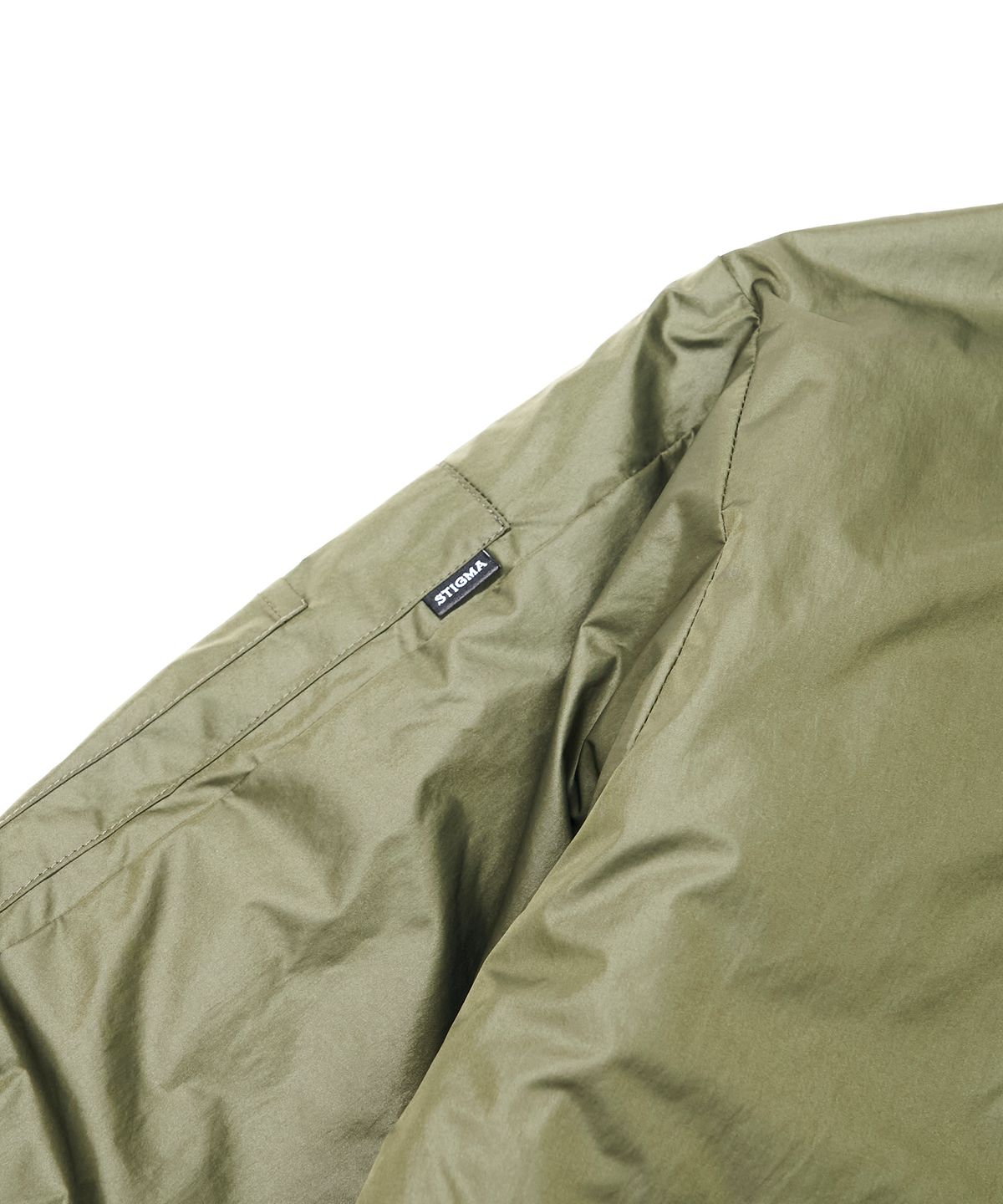 스티그마(STIGMA) ZIPPER OVERSIZED FISHTAIL PARKA KHAKI
